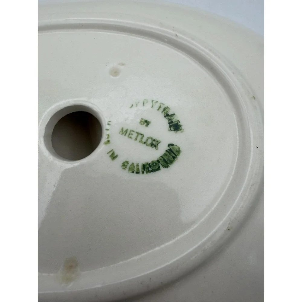 Metlox Poppytrail Homestead Provincial Divided Serving Bowl Ivy California USA